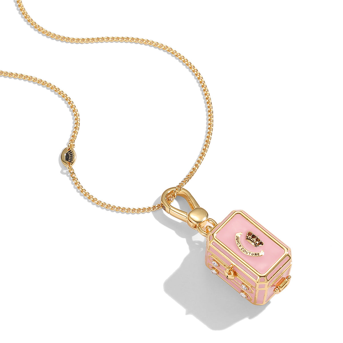 Square Box Chain Colored Enamel Glaze Open Necklaces