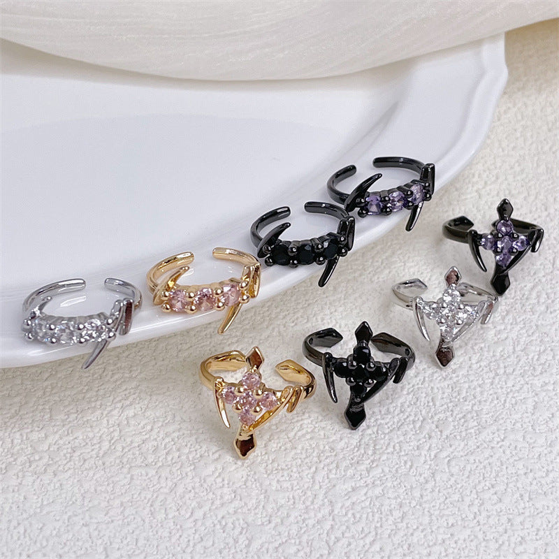 Women's Design Light Luxury High-grade Gang Drill Rings