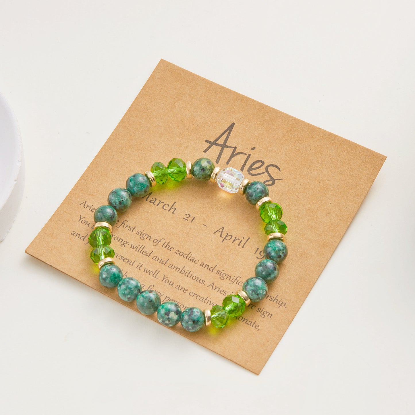 Ornament Twee Constellation Color Natural Stone Bracelets