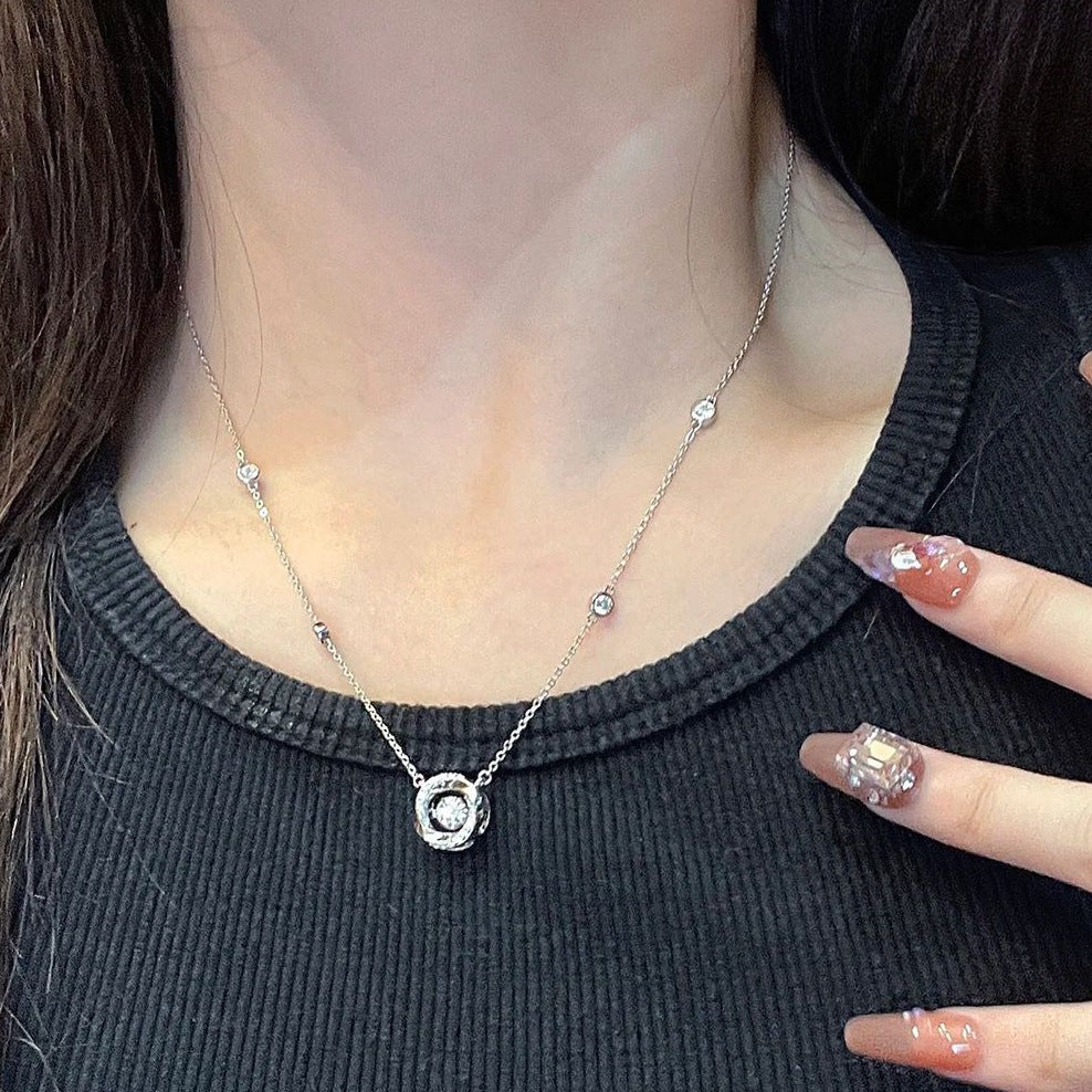 Women's Mobius Three-second Heart For Light Luxury Minority Necklace