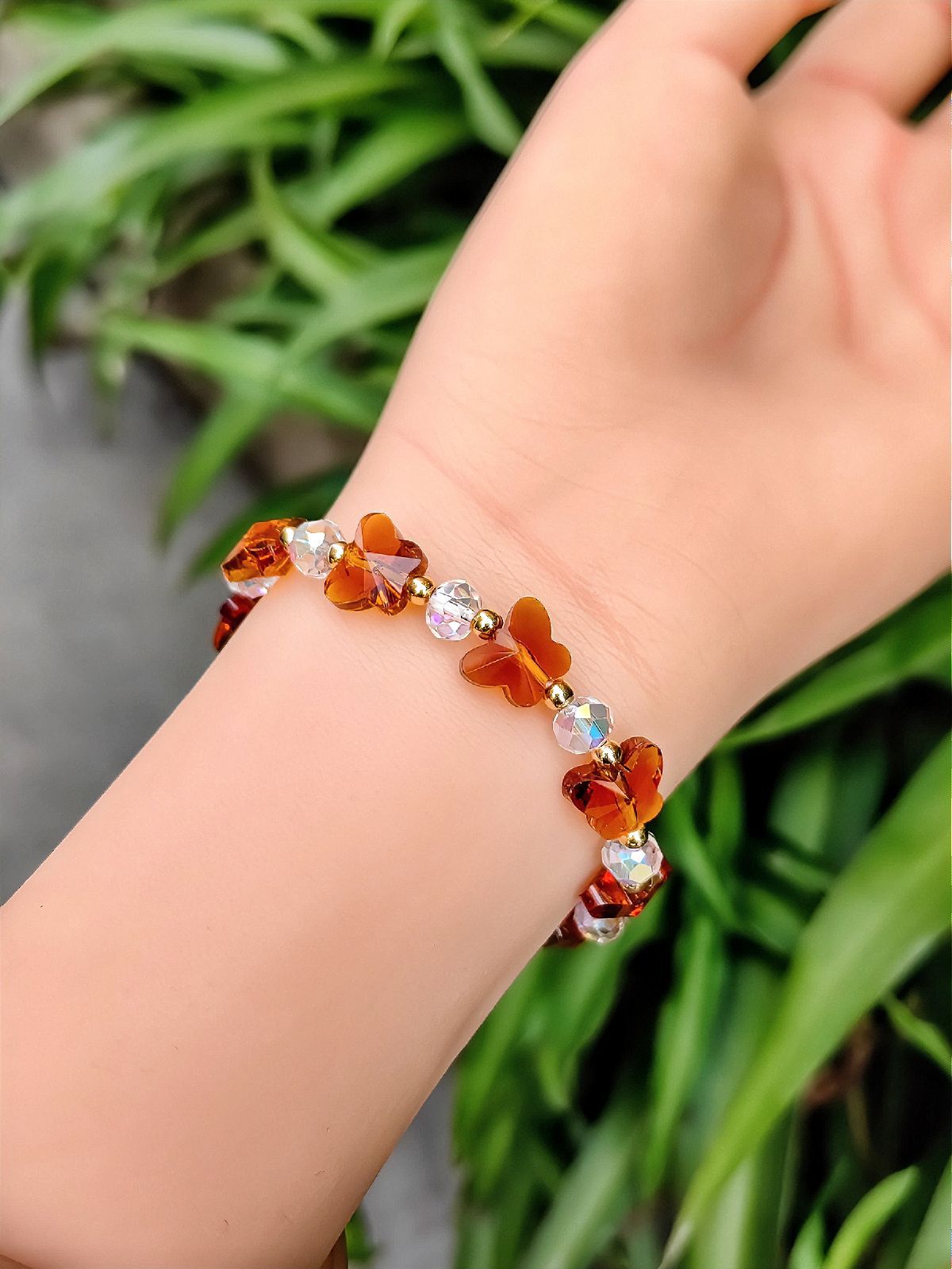 Women's Crystal Optional Sweet Fashion Ornament Butterfly Bracelets