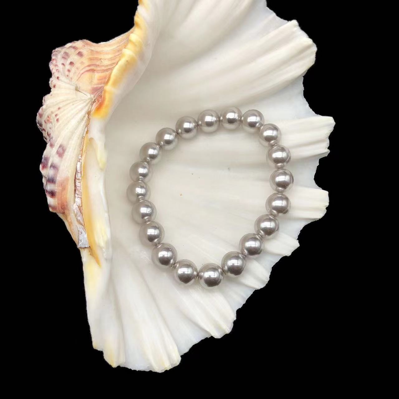 Flawless Shell Pearls Does Not Fade Perfect Circle Strong Bracelets