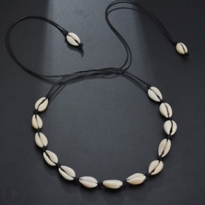 Fashion Shell Handmade Threading Adjustable Clavicle Necklaces