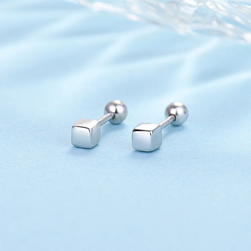 Sier Titanium Stainless Steel Love Clover Earrings