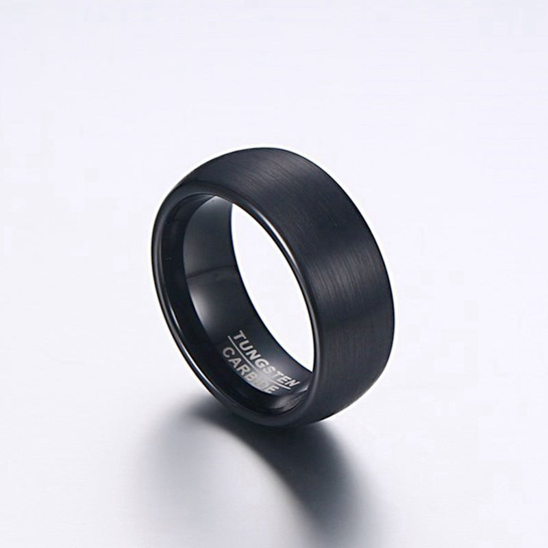 Men's Steel Simple Frosted Fashion Retro Stainless Rings