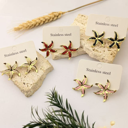 Women's Starfish Unique Design Exquisite Exaggerated Trend Earrings