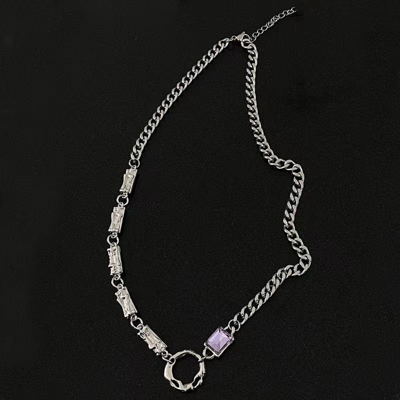 Women's & Men's Steel Geometric For Niche High-grade Sweet Necklaces