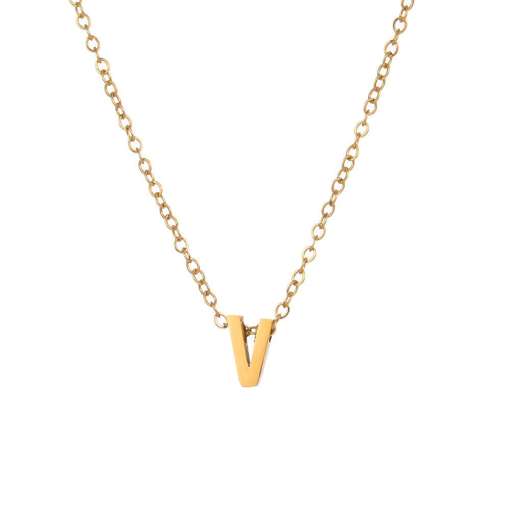 Fading English Letter Unisex Fashion Simple Necklaces
