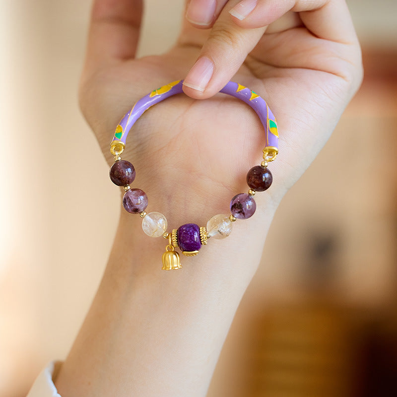 Fire Lucky Female Amethyst Ghost Design Bracelets