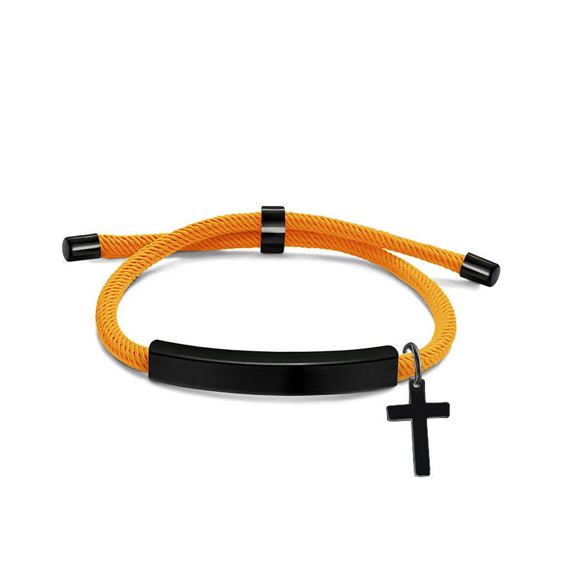 Chain Blank Material Cross Accessories Lettering Bracelets