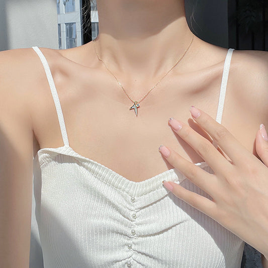 Have Sterling Sier Summer Light Luxury Clavicle Fishtail Valentine's Necklaces