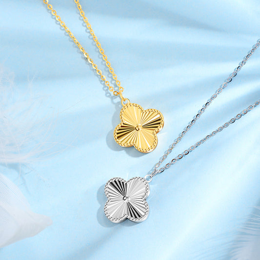 Laser Exquisite High Sense Four-leaf Affordable Necklaces
