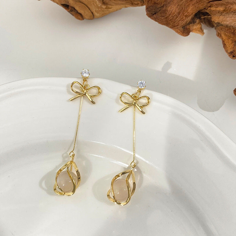 Unique Elegant Light Luxury Opal Female Earrings