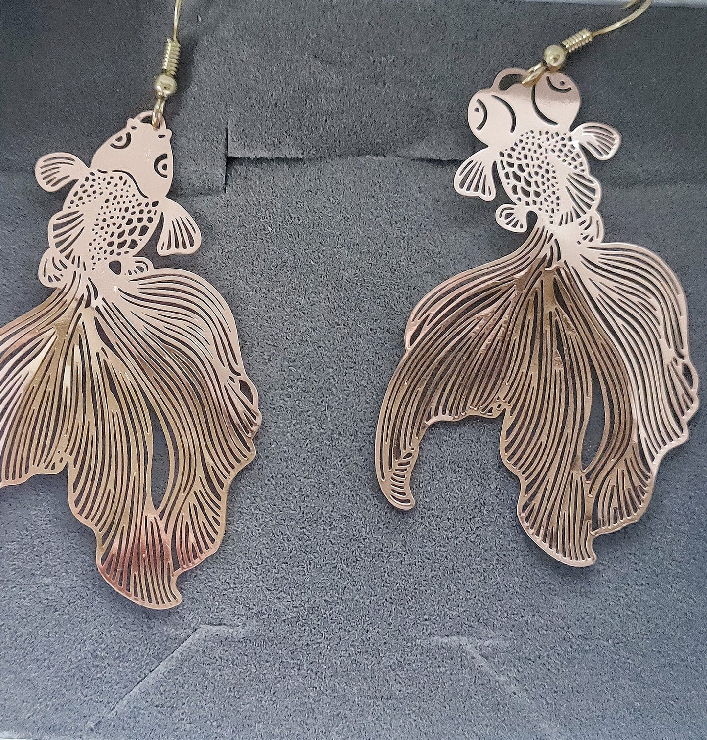 Chinese Style Good Luck Koi Small Hook Fashion Earrings