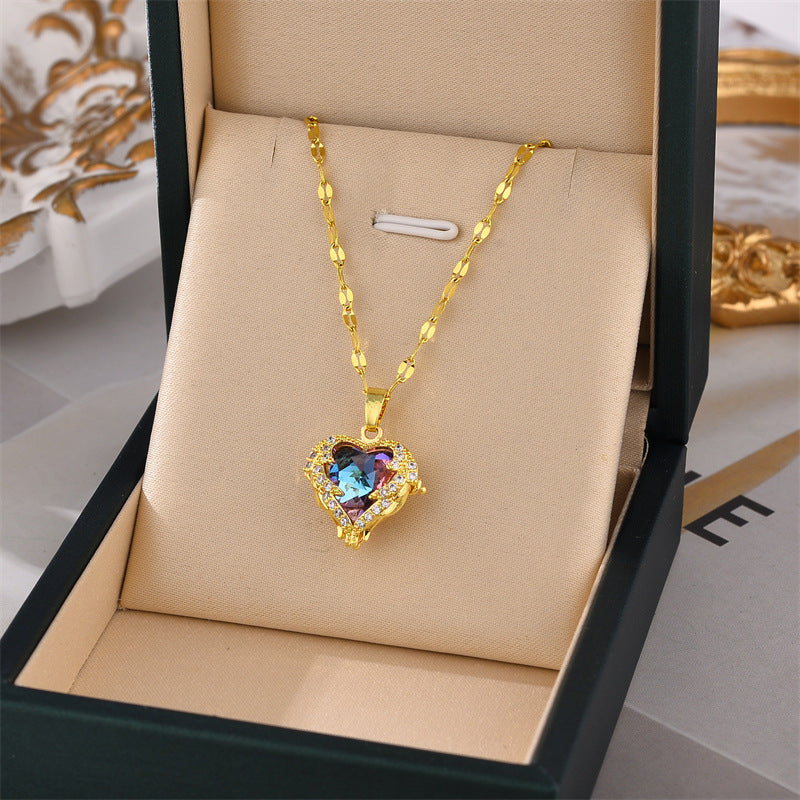 Women's Of The Ocean Love Color Water Necklaces