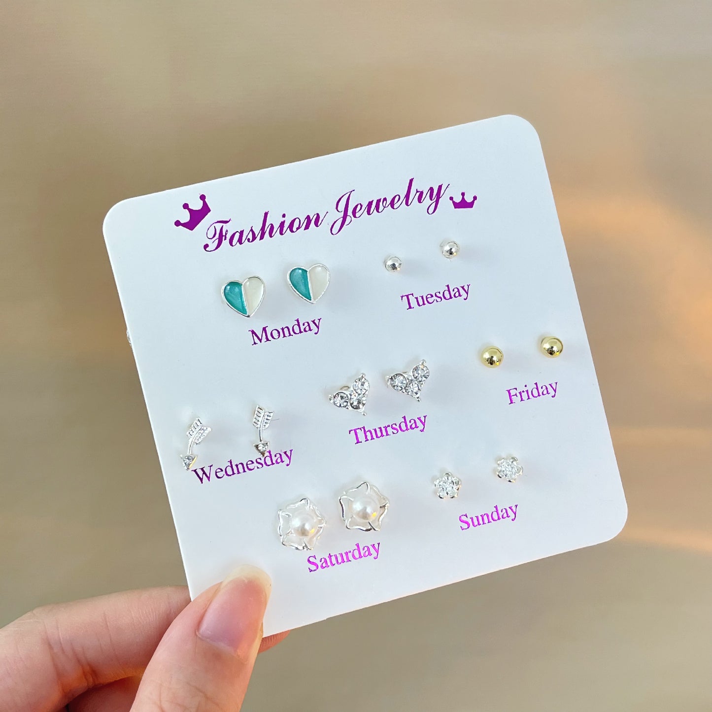 Female Korean Style Simple Compact Cute Earrings