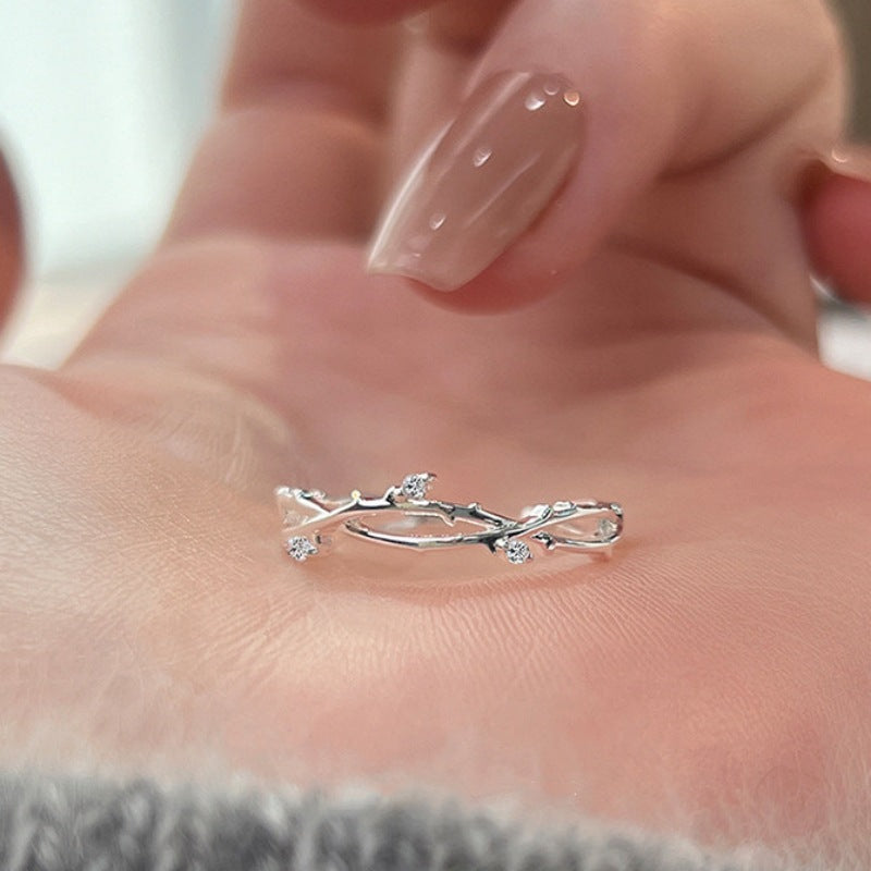 Simple Branch Forefinger Korean Artsy Gift Rings
