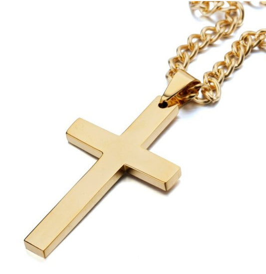 Women's & Men's Metal Simplicity Cross Chain Necklaces