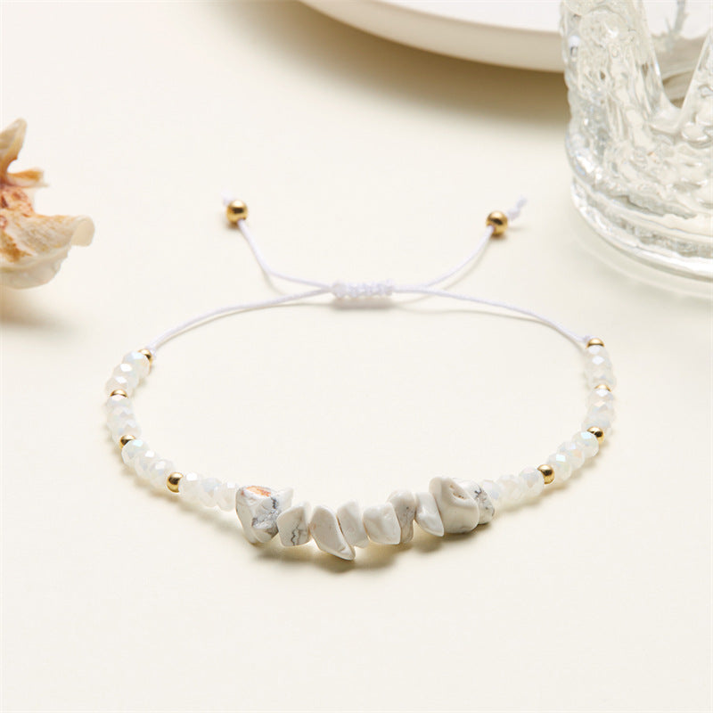 Vacation Style Gravel Beaded Irregular With Personality Stone Bracelets