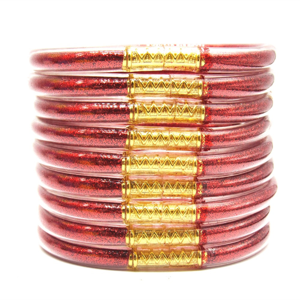 Women's Powder Combination Of Three Shiny Candy Color Bracelet