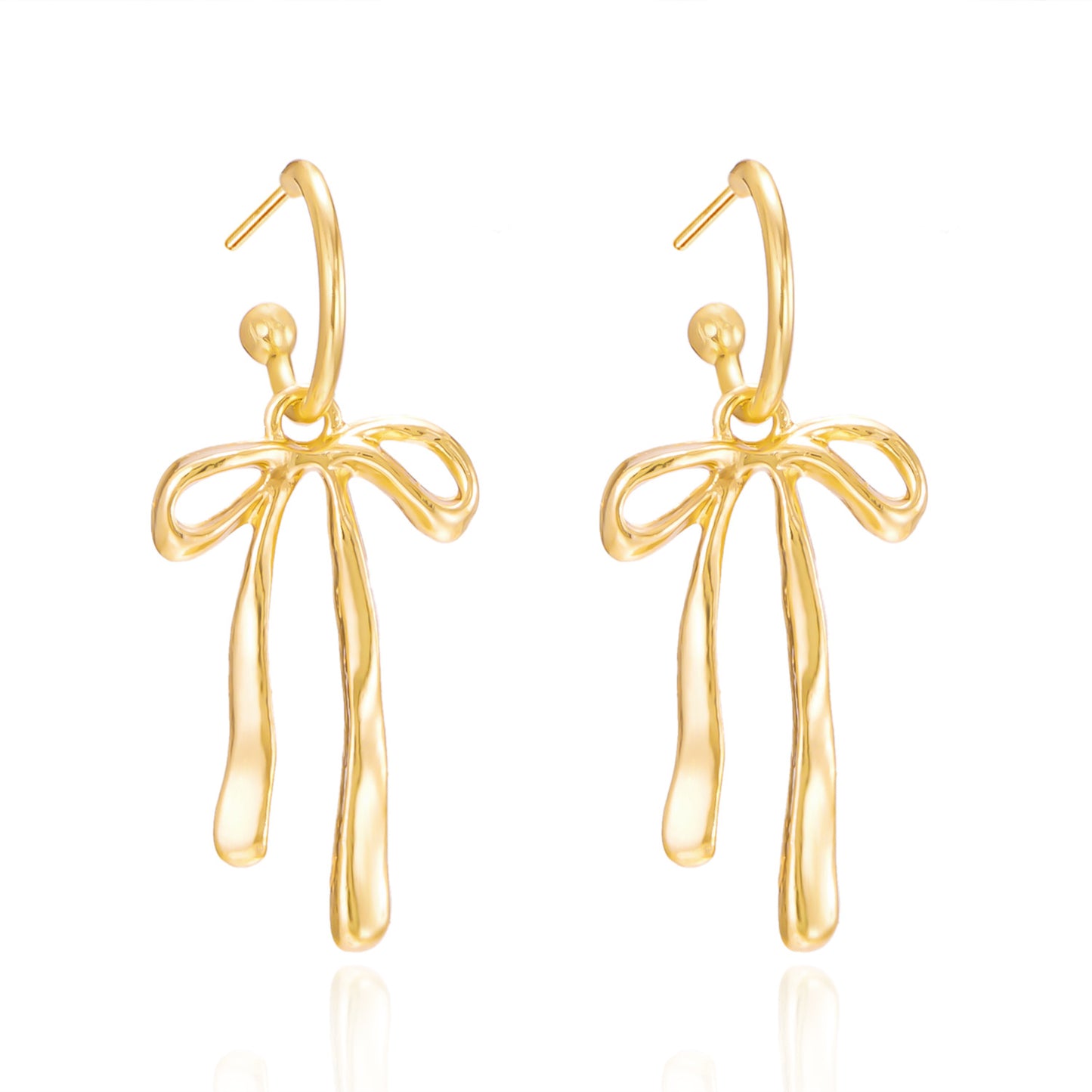 Creative Bowknot Tassel Simple Temperamental Minority Earrings