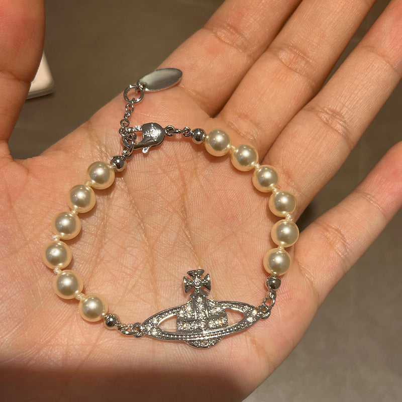 Mother Of The West Classic Saturn Pearl Necklaces