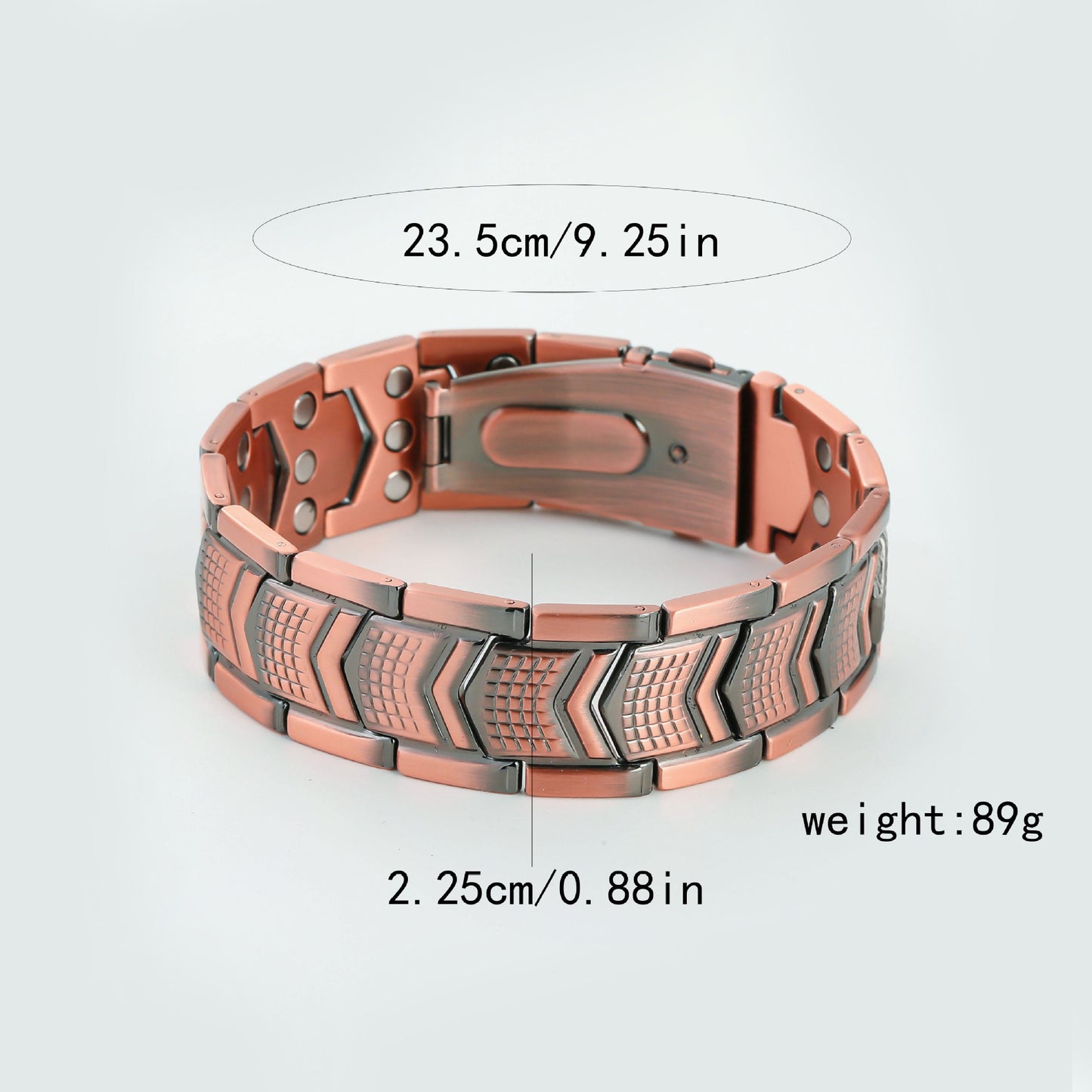 Pattern Watchband Buckle Three Rows Magnet Retro Bracelets