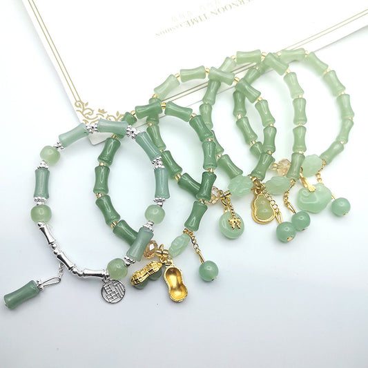Style Chinese Imitation Aventurine Festival High Blessing Pendants