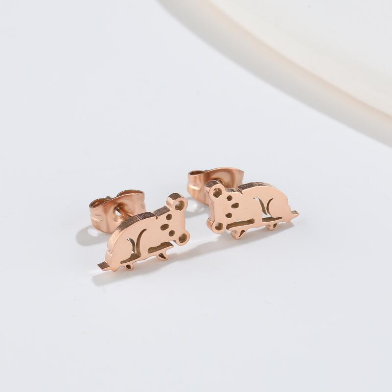 Stainless Steel Zodiac Animal Fashion Pig Rings