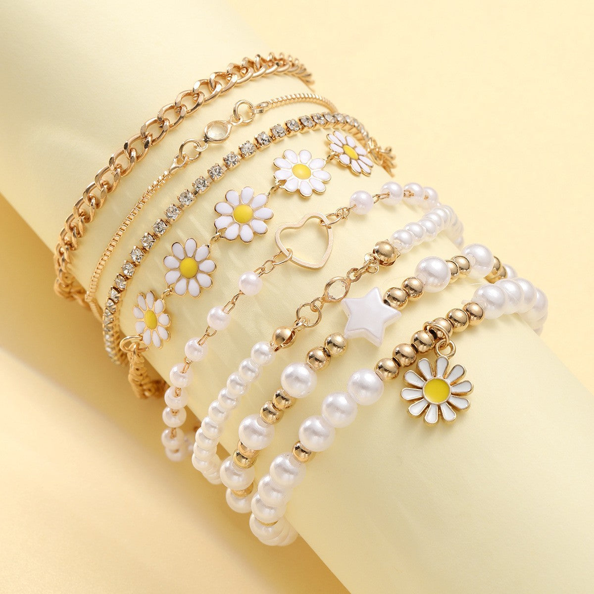 Women's Twin Love Beaded Bohemian Retro Little Bracelets