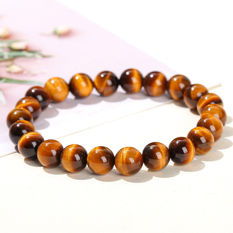 Women's & Men's Tiger's Eye For Tiger Stone Round Bracelets