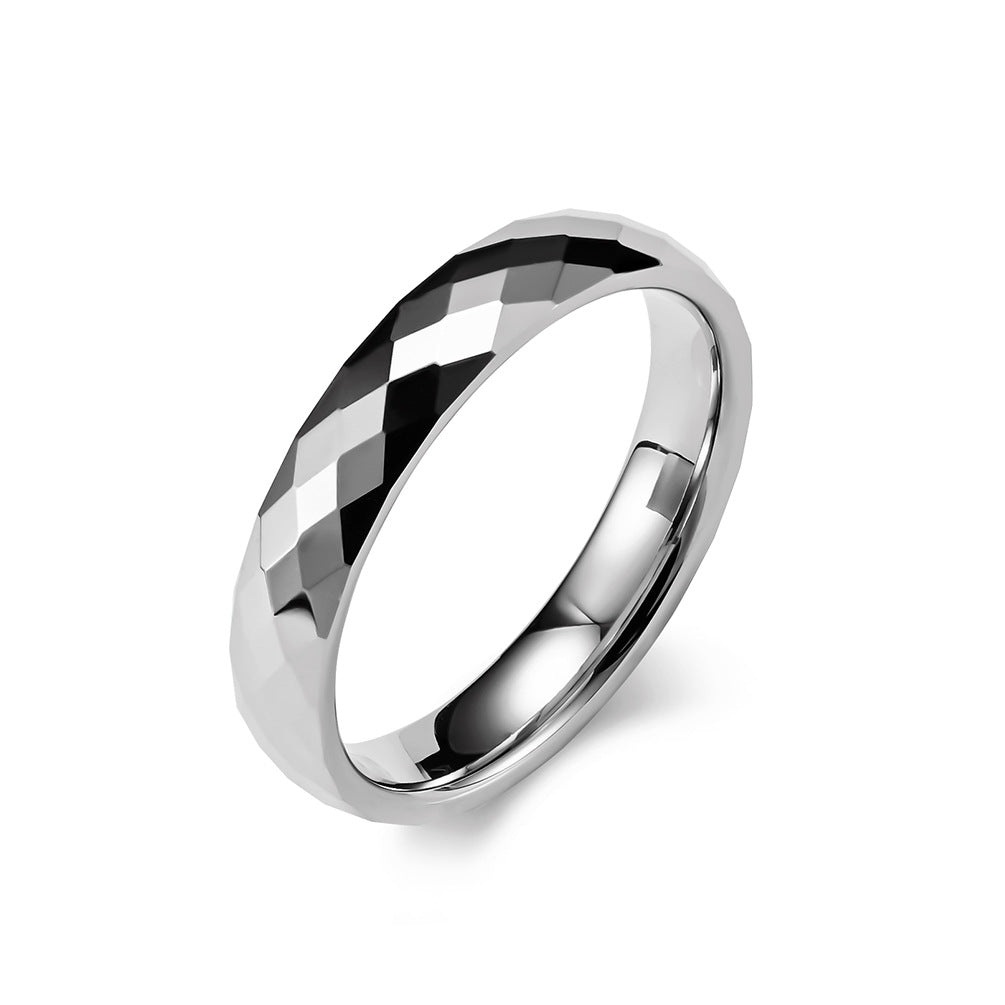 Cut Face Unisex Style Carbide Wedding Replace Rings