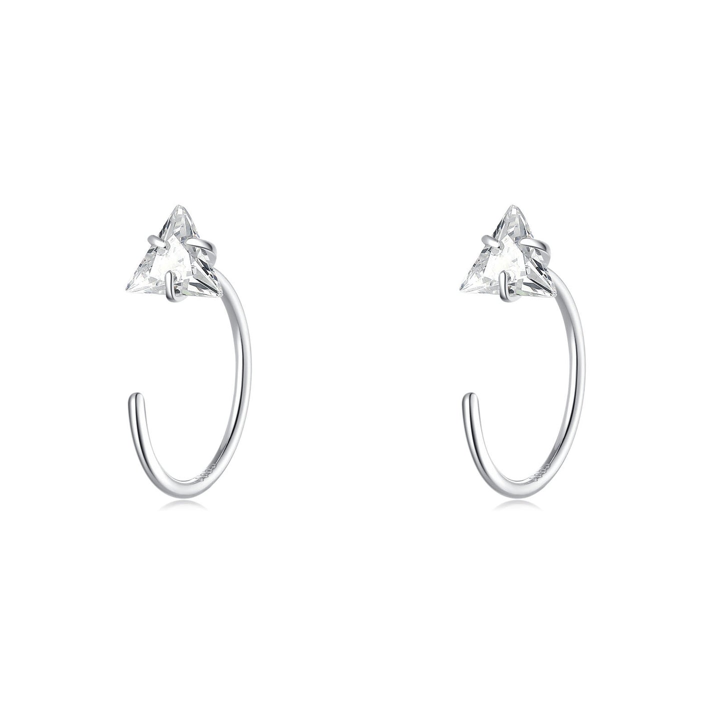 Women's Sier High-grade Simple Love Heart Special Earrings