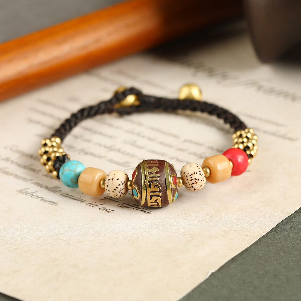 Women's & Men's Ethnic Style Tibetan Nepal Beads Personality Bracelets