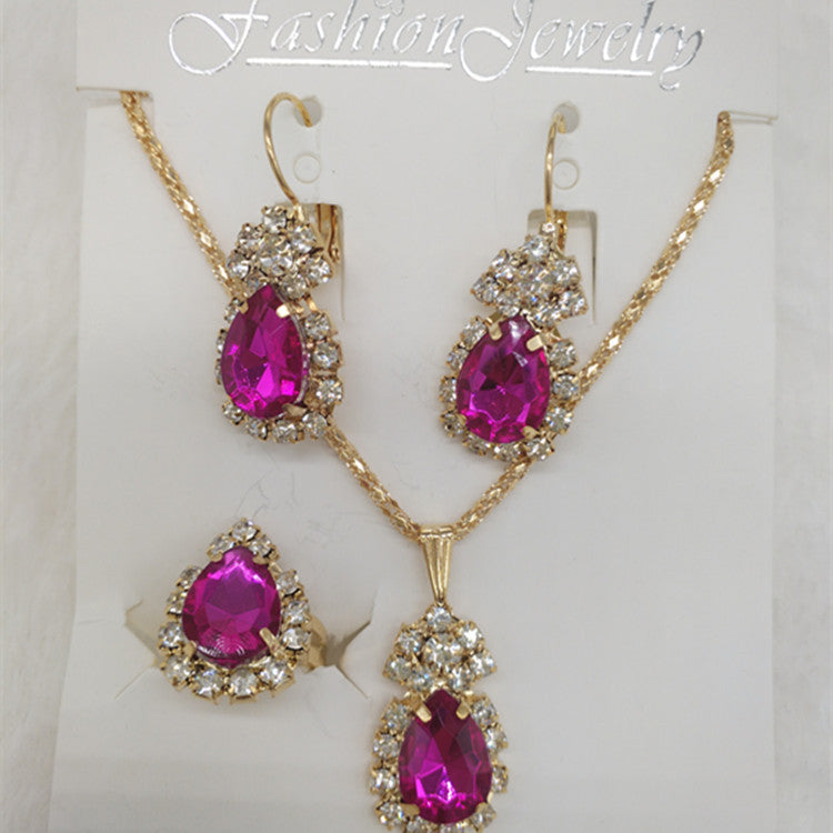 Jewelry Set Fashion Bridal Decoration Color Necklaces