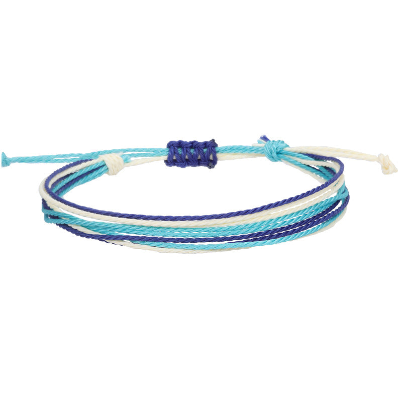 Bohemian Style Waterproof Wax Line Woven Bracelets