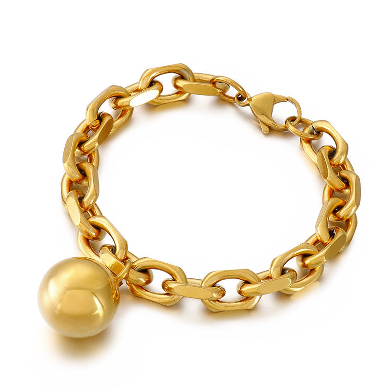 Women's Jewelry Light Luxury Hollow Steel Ball Bracelets