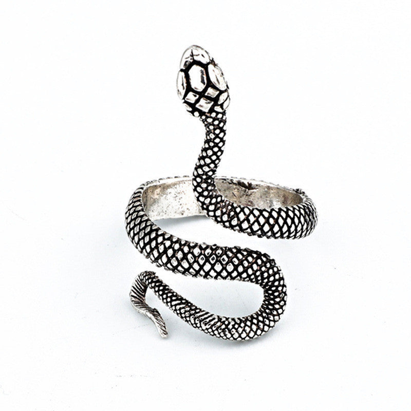 Personalized Exaggerated Snake Retro Punk Hip Ring