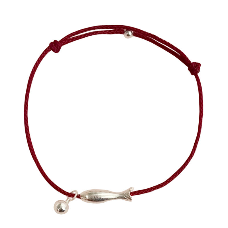 Women's Fashion Chinese Good Luck Koi Red Rope Bracelets
