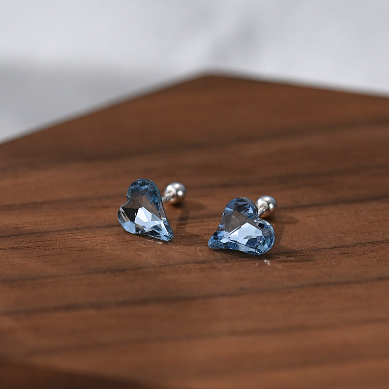 Women's Rhinestone Fashion Sweet Colorful Twist Screw Earrings