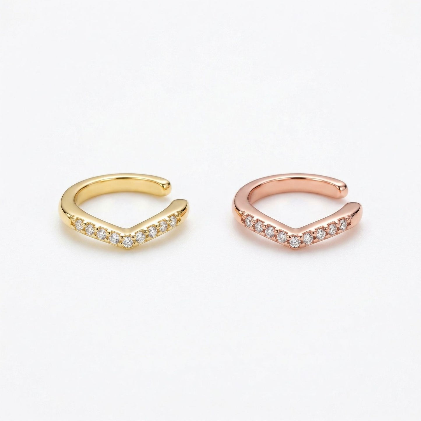 Copper Light Luxury Personality Unique Irregular Ear Clip