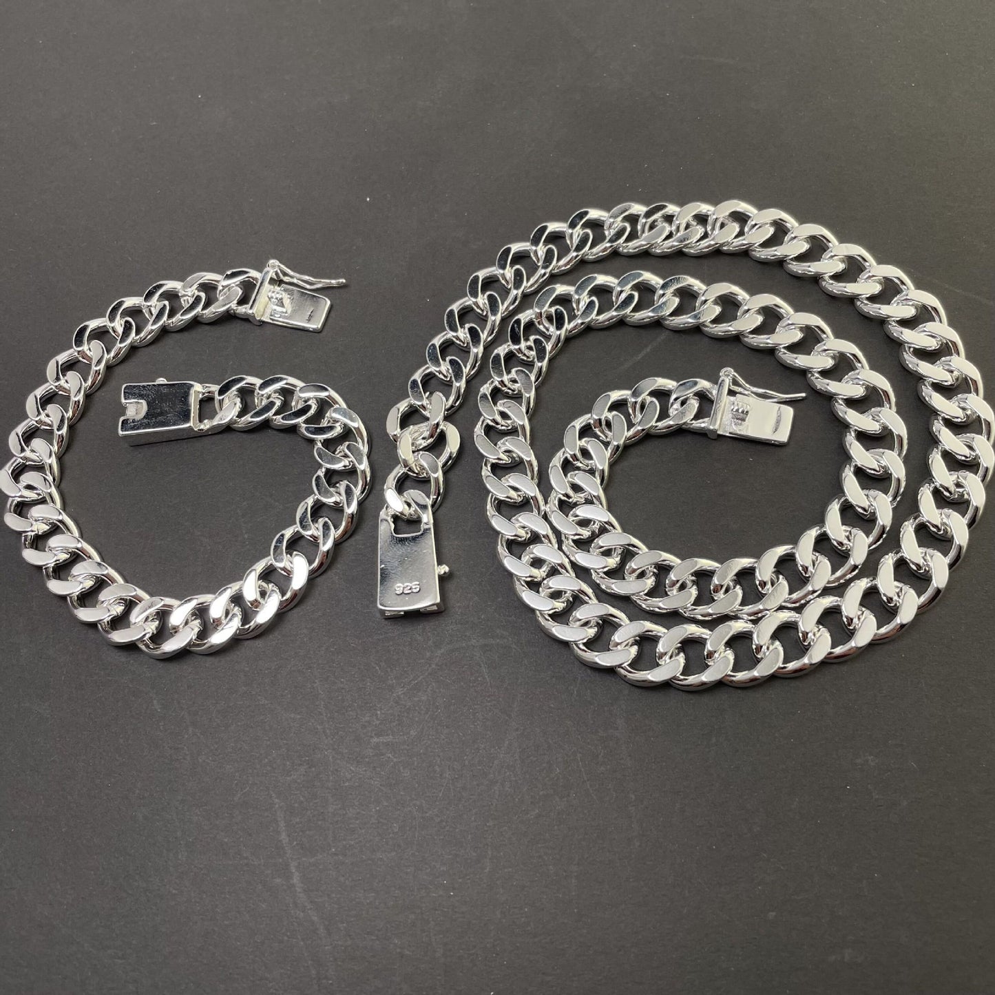 Popular Glamorous Electroplated Sier Square Buckle Jewelry Set