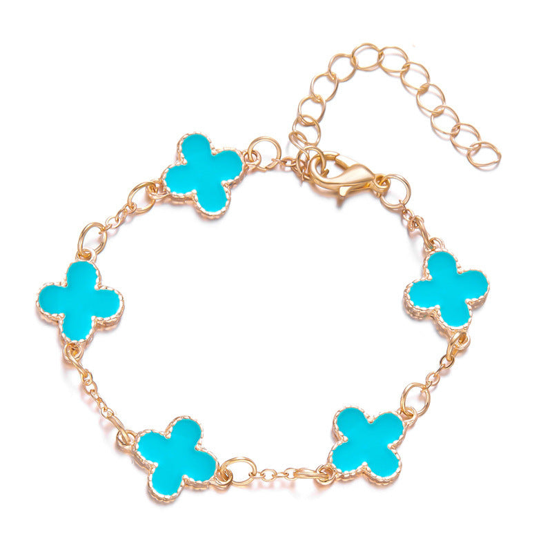 Women's Clover Simple Pork Belly Fritillary Good Bracelets