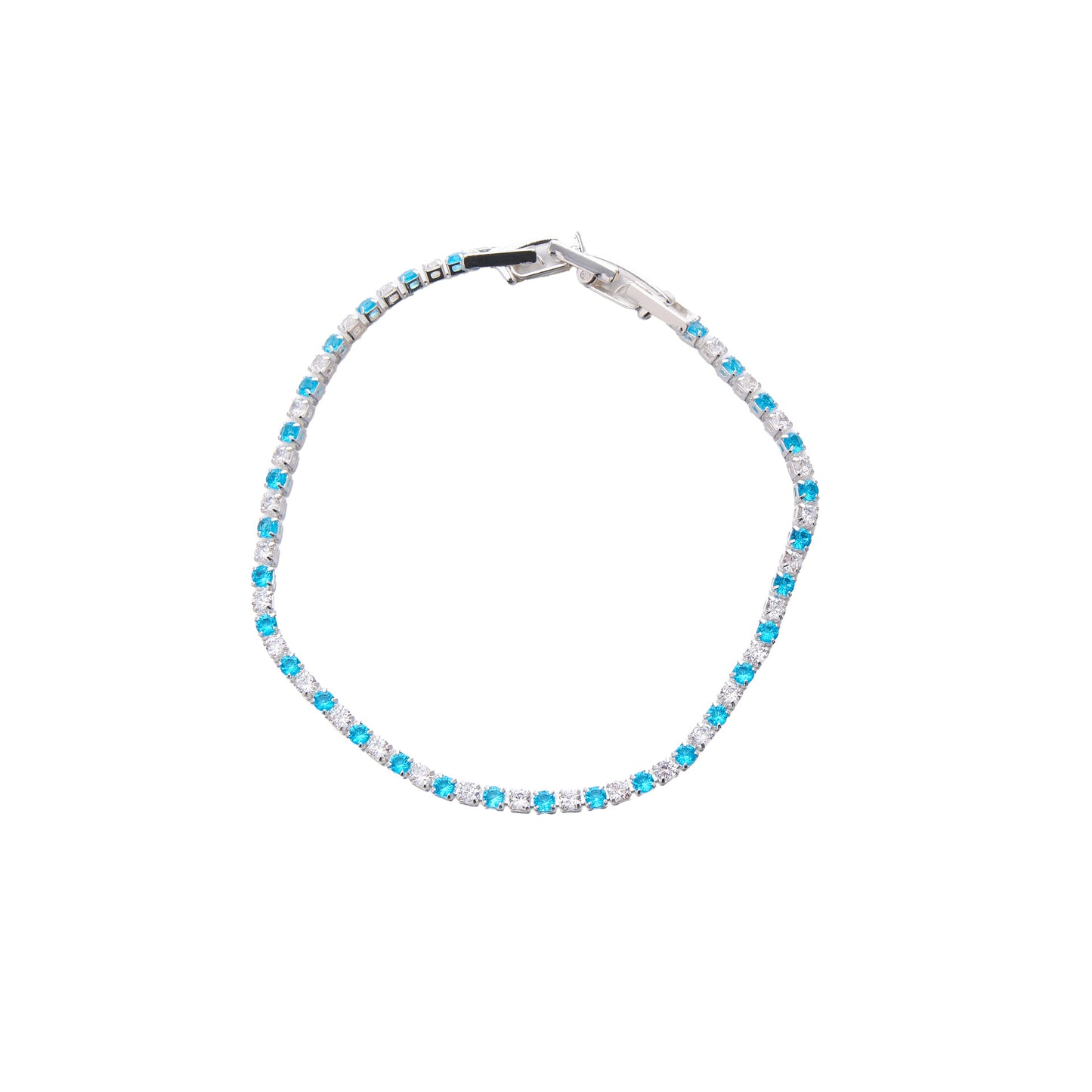 Color Zircon Matching Cool Feeling Exquisite White Bracelets