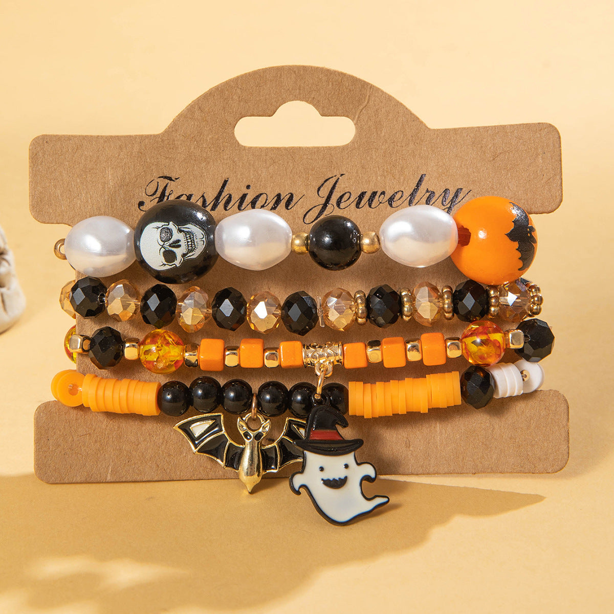 Halloween Funny Ghost Beads Dark Dripping Bracelets