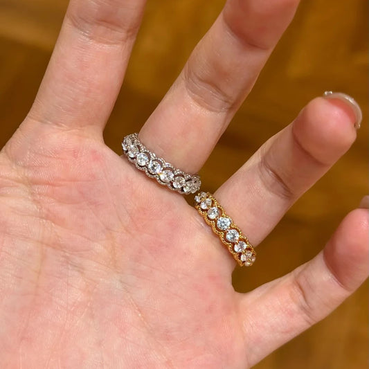 Women's Style Special Interest Light Luxury Hollow Rings