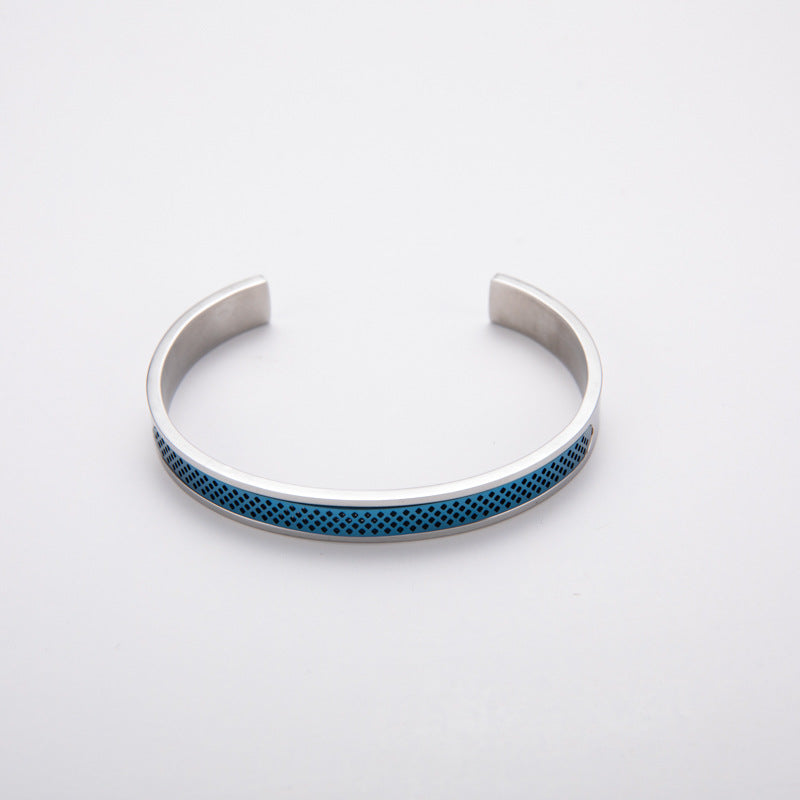Steel Shaped Simple Titanium Personality Affordable Bracelet