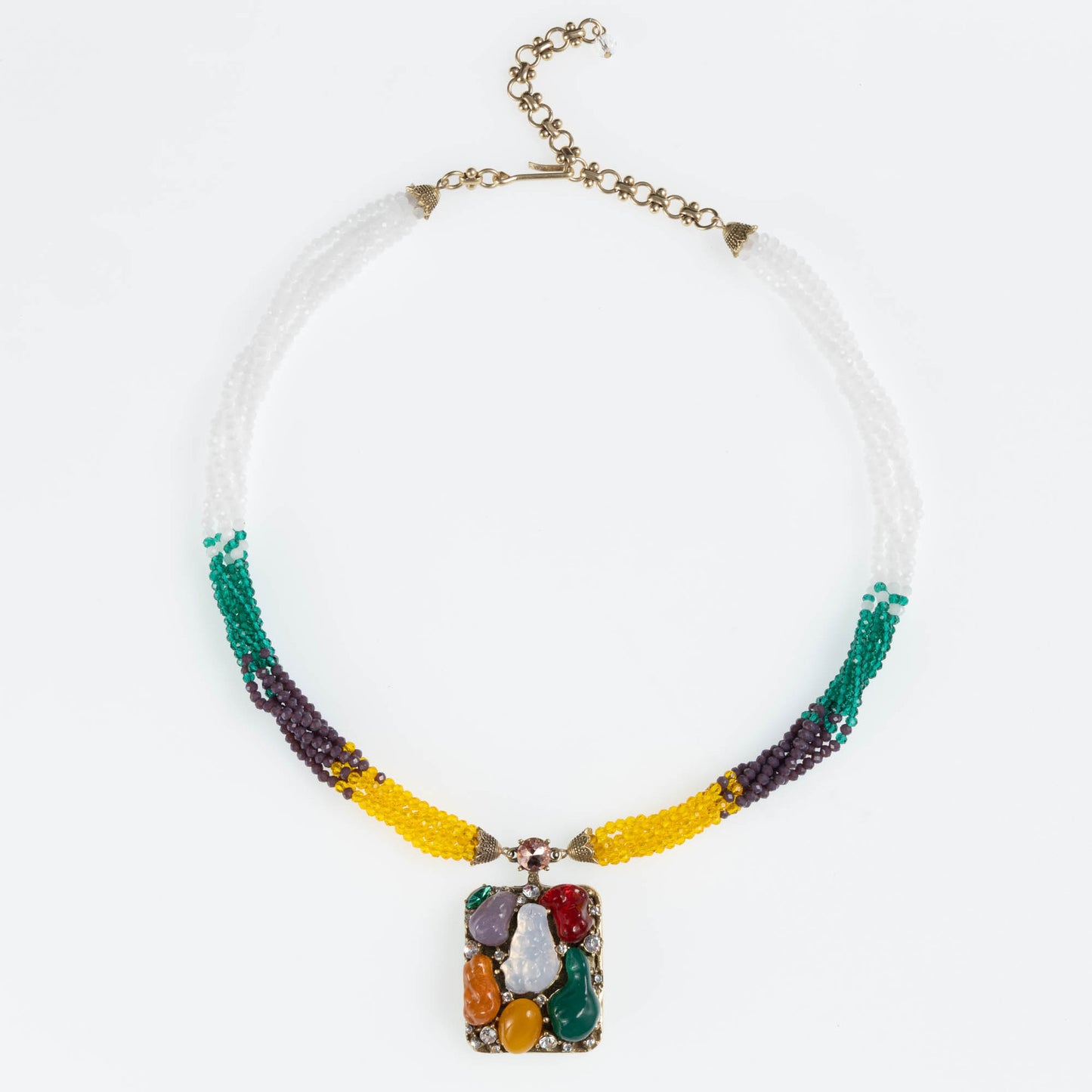 Women's Western Temperament Niche Design Collection Glass Necklaces