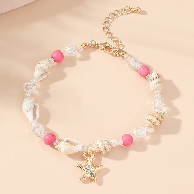 Bohemian Starfish Shell Conch Beads Stringed Bracelets