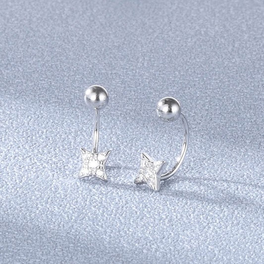 Bone Female Sier Small Before Sleep Earrings